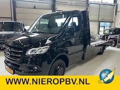 Mercedes-Benz Sprinter - 519CDI Tijhof Oprijwagen Automaat Airco Navi Cruisecontrol Trekhaak 3500kg NIEUW