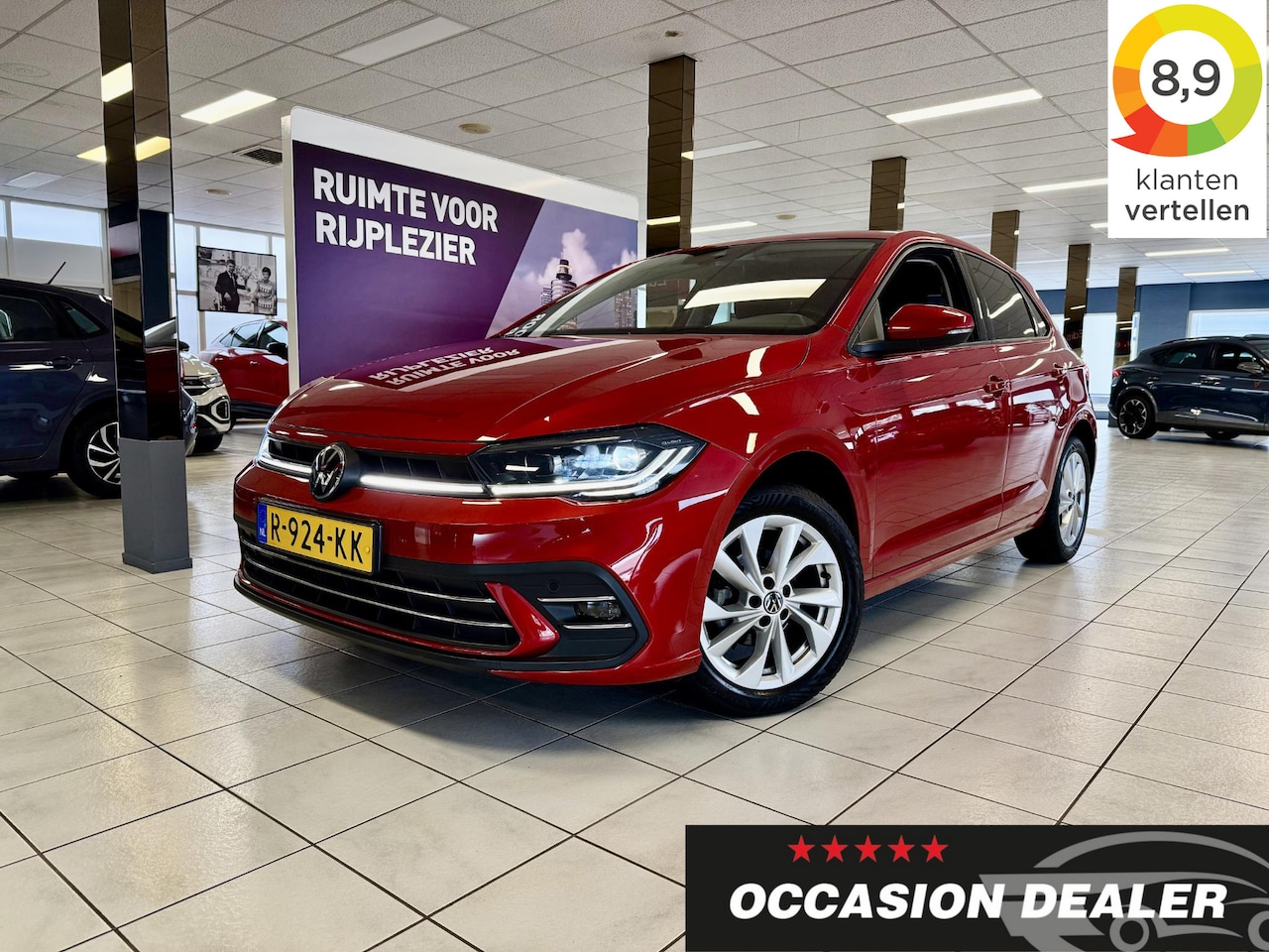 Volkswagen Polo - 1.0 TSI Style DSG *KEYL*CAM*NAVI*IQ*APP* - AutoWereld.nl