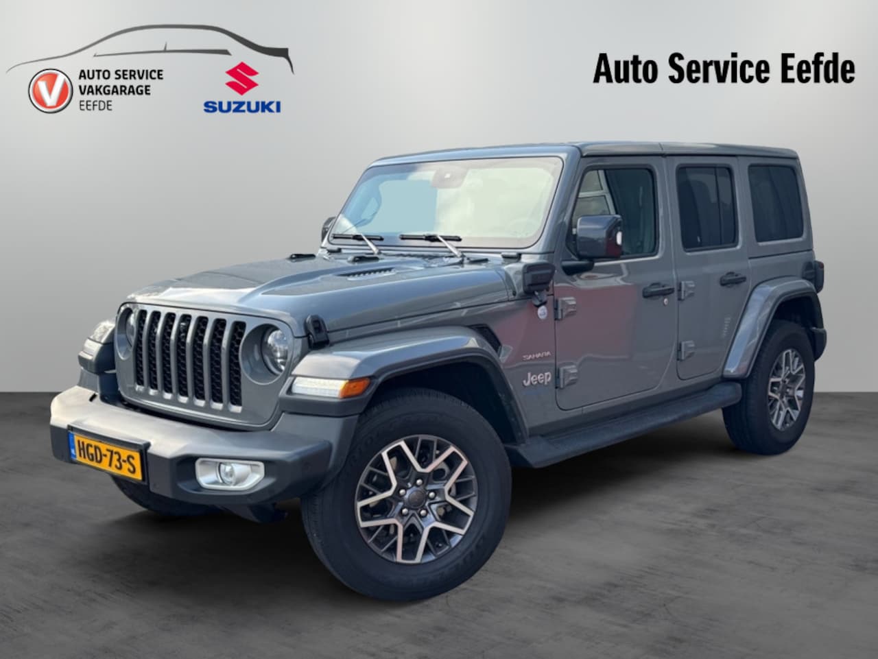 Jeep Wrangler Unlimited - 4xe 380 Sahara automaat / leer / navi / open dak - AutoWereld.nl
