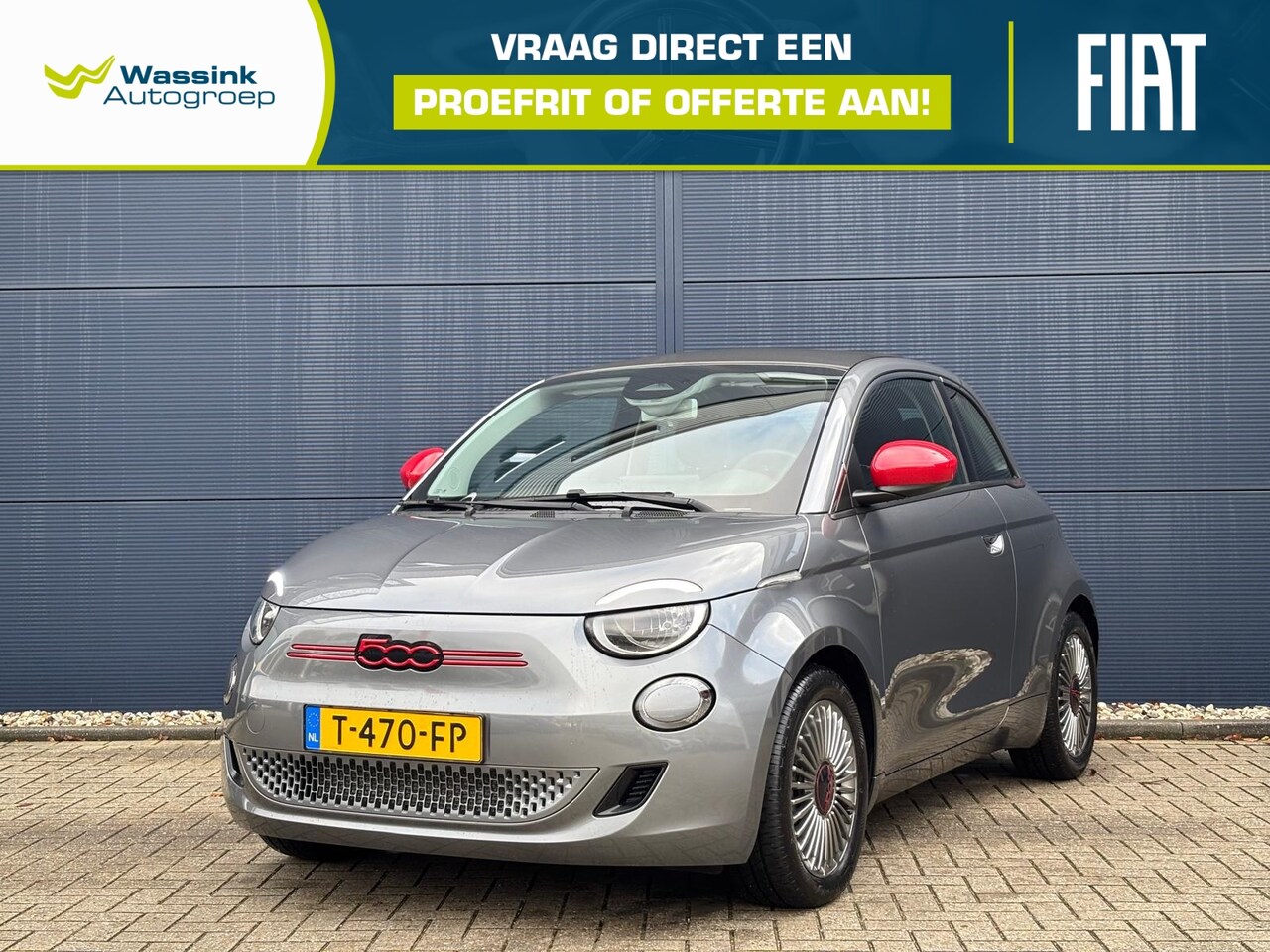 Fiat 500 C - 42kWh 118pk Red | Cabrio | Camera | Stoelverwarming | Apple Carplay & Android Auto | Cruis - AutoWereld.nl