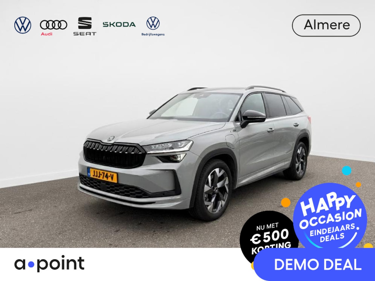 Skoda Kodiaq - 1.5 TSI PHEV Sportline Business 204PK | Panorama dak | Trekhaak | Stoelverwarming | - AutoWereld.nl