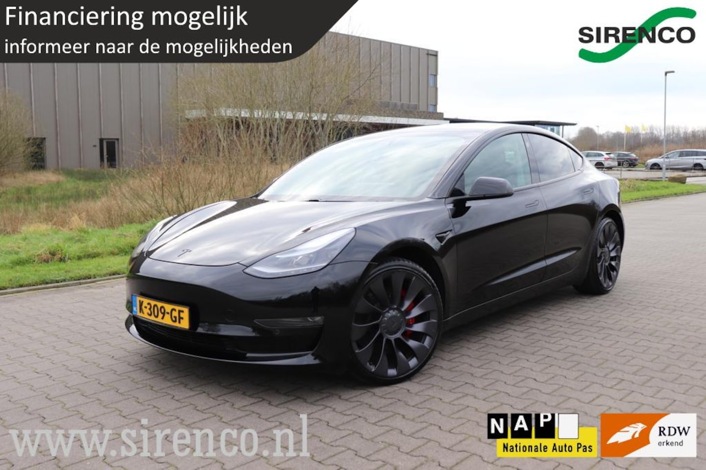 Tesla Model 3 - Performance AWD 75 kWh facelift warmtepomp 462 pk black on black - AutoWereld.nl