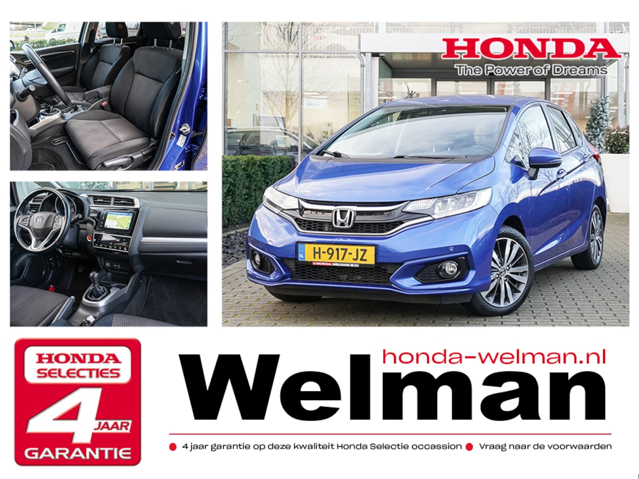 Honda Jazz - 1.3i VTEC ELEGANMCE - NAVIGATIE - CAMERA - ALL WEATHERS - AutoWereld.nl