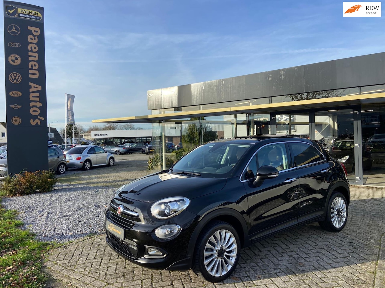 Fiat 500 X - 1.4 Turbo MultiAir Lounge 1.4 Turbo MultiAir Lounge, Panoramadak, Camera, Cruise, Leer, Dealer - AutoWereld.nl