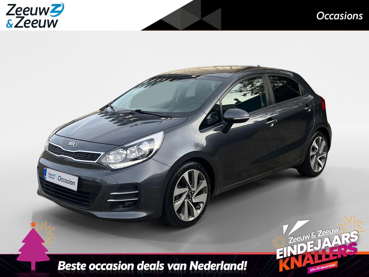 Kia Rio - 1.2 CVVT ExecutiveLine Meest luxe uitvoering | Climate & cruise controle | Lichtmetalen ve - AutoWereld.nl