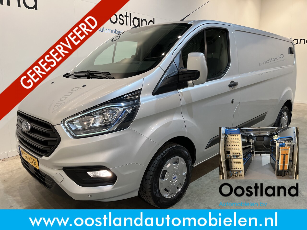Ford Transit Custom - 300 2.0 TDCI L2H1 Trend 130 PK Servicebus / Sortimo Inrichting / Euro 6 / Airco / Cruise C - AutoWereld.nl