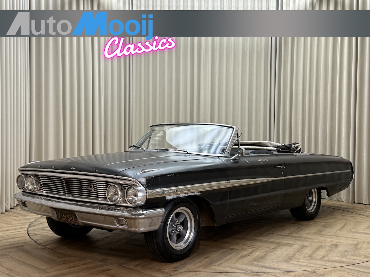 Ford Galaxie - 500 Cabriolet / X-Code V8 / 5,7 Liter / 4-Barrel / 250 HP / 1964 / American Racing - AutoWereld.nl