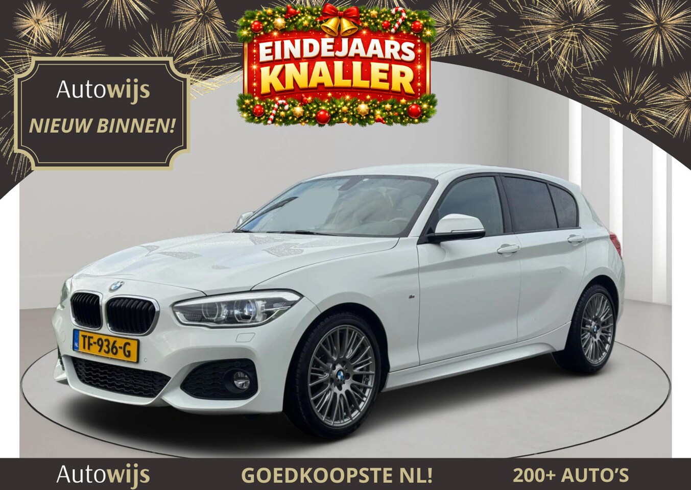 BMW 1-serie - 118i Edition M Sport Shadow Executive|FACELIFT|AUT|LED|NAVI|DEALER ONDERHOUDEN - AutoWereld.nl