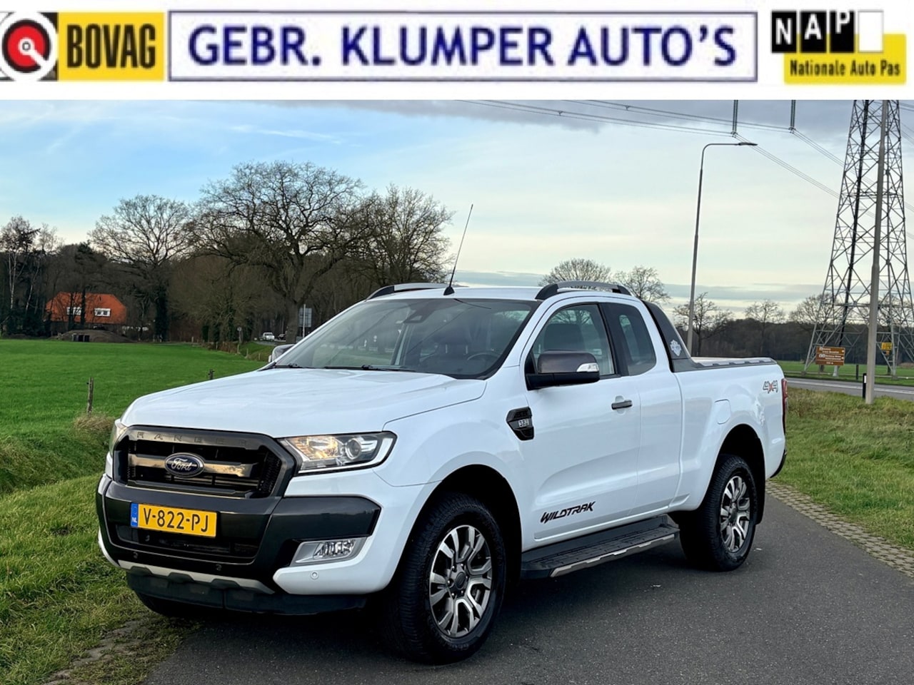 Ford Ranger - 3.2 TDCi Wildtrak Supercab Airco/ECC, Navi, Cruise, Haak (3500KG) - AutoWereld.nl