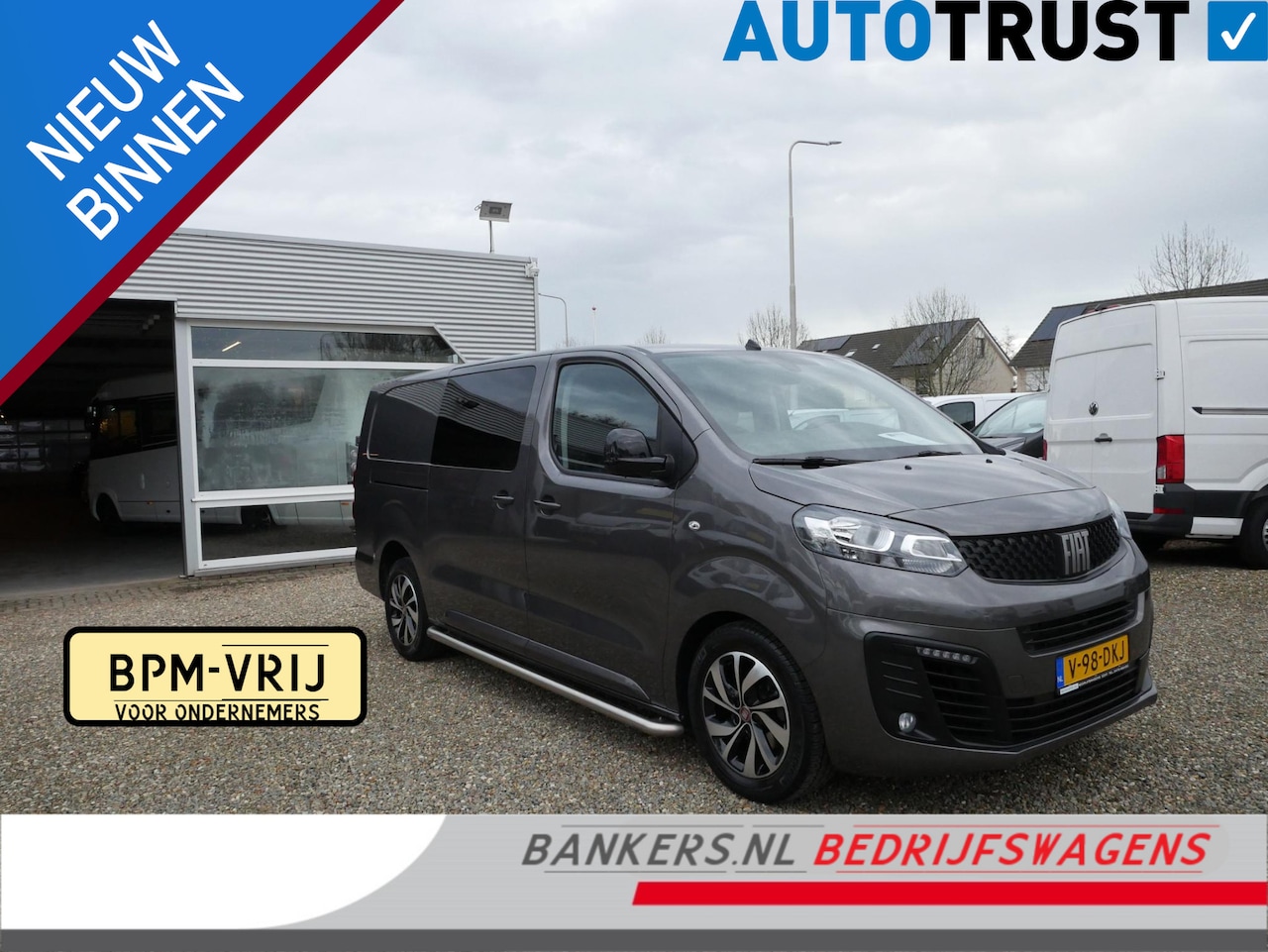 Fiat Scudo - 2.0 MultiJet 145PK, L3, Dubbel cabine, Airco, Automaat, Marge-auto - AutoWereld.nl