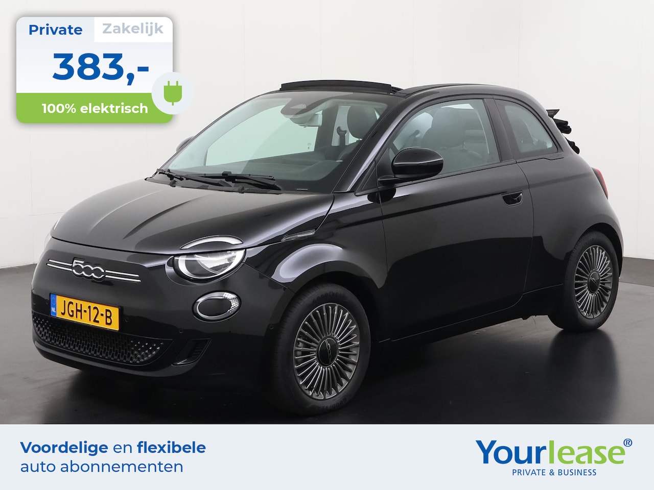 Fiat 500e - Cabrio Icon 42 kWh | All-in 383,- Private Lease | Direct uit voorraad - AutoWereld.nl