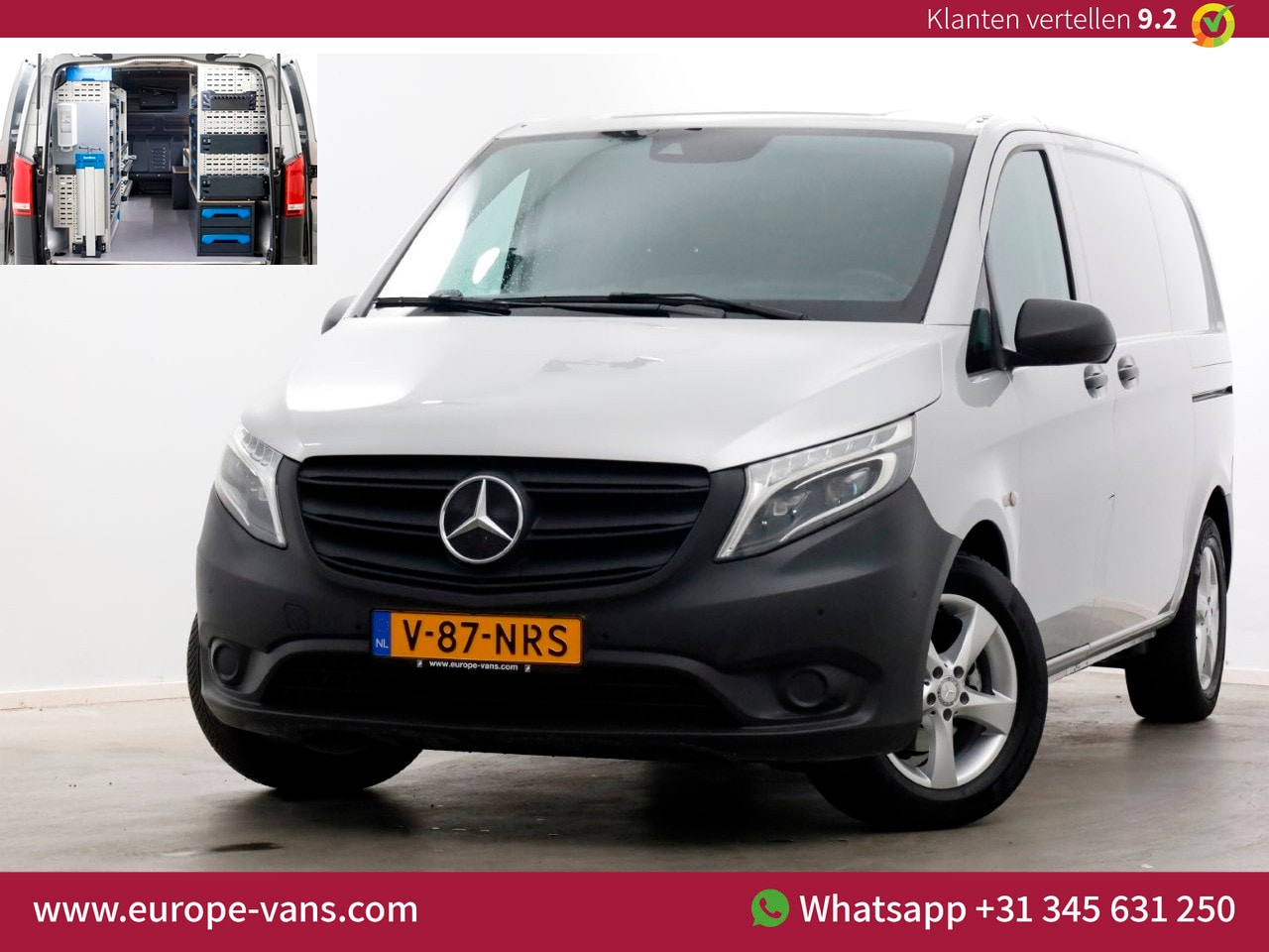 Mercedes-Benz Vito - 114 CDI 136pk Compact 9G Automaat 2x Schuifdeur/LED/Camera/Inrichting 07-2022 - AutoWereld.nl