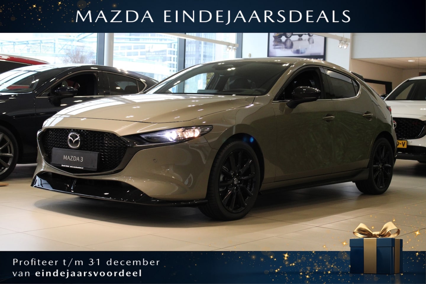 Mazda 3 - Skyactiv-X 186pk M Hybrid Homura Aero Pack Diverse Accecoires! Groot voordeel! - AutoWereld.nl