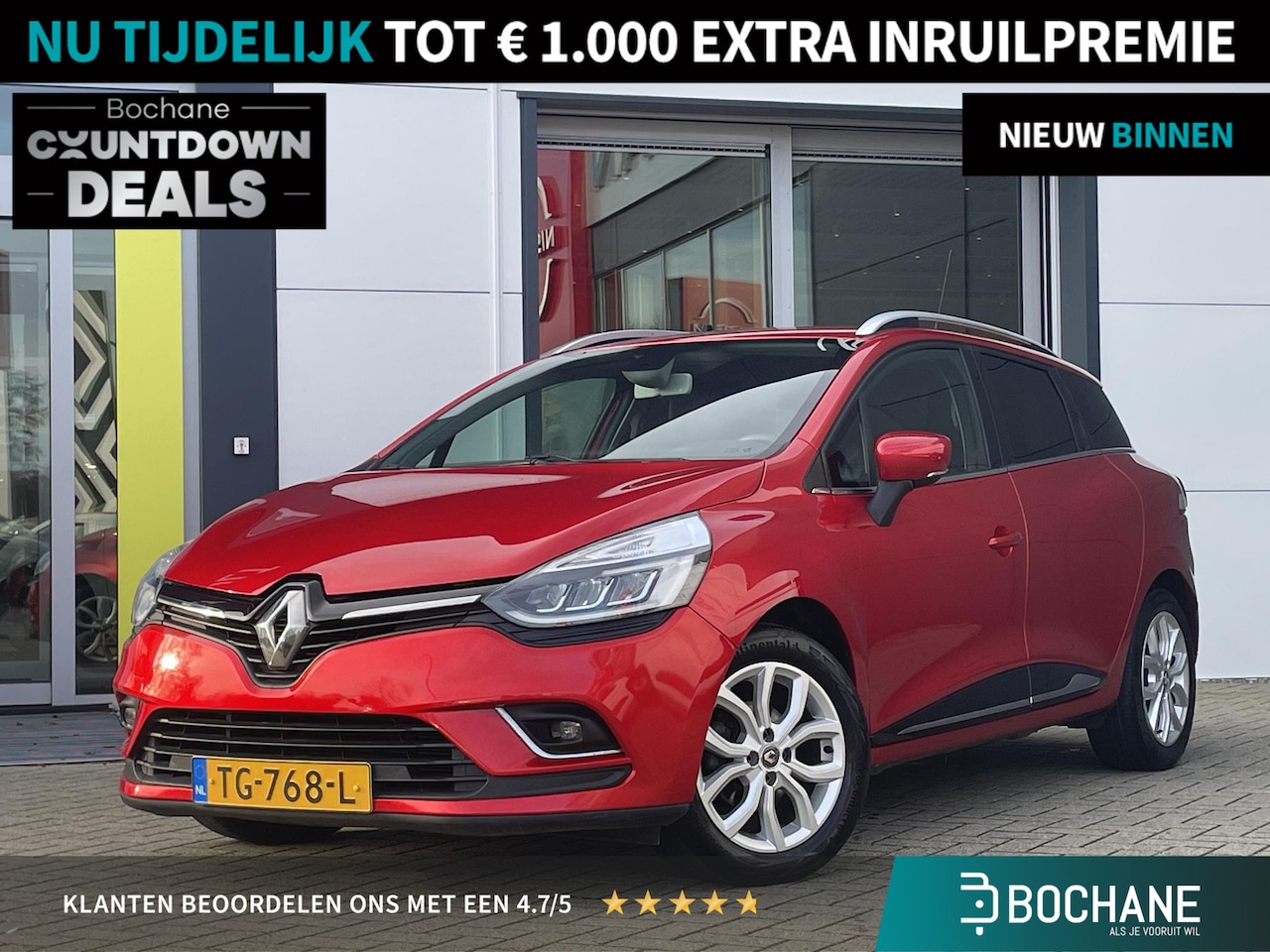 Renault Clio Estate - 0.9 TCe Intens | Trekhaak | Climate Control | Bochane onderhouden | - AutoWereld.nl