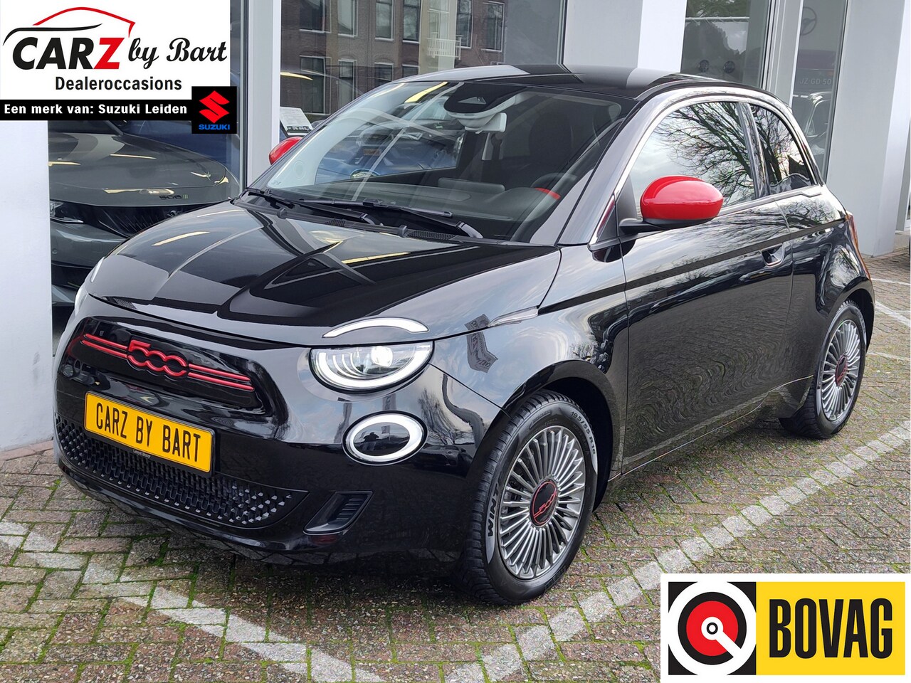 Fiat 500e - RED 42 KWH Navi | Cruise | 320 km WLTP! - AutoWereld.nl