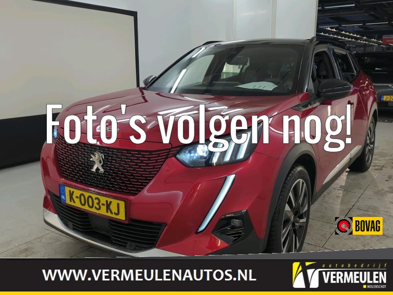 Peugeot e-2008 - EV 50kWh 136PK GT + 18"/ Navi/ Clima/ Camera/ Full-LED/ Stoerverwarming/ 3-Fase/ SOH 93%/ - AutoWereld.nl