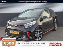 Kia Picanto - 1.2 CVVT GT-Line 4- Cilinder Navigatie, Lederen bekleding, Stoel- & Stuurwiel verwarmd, Ni