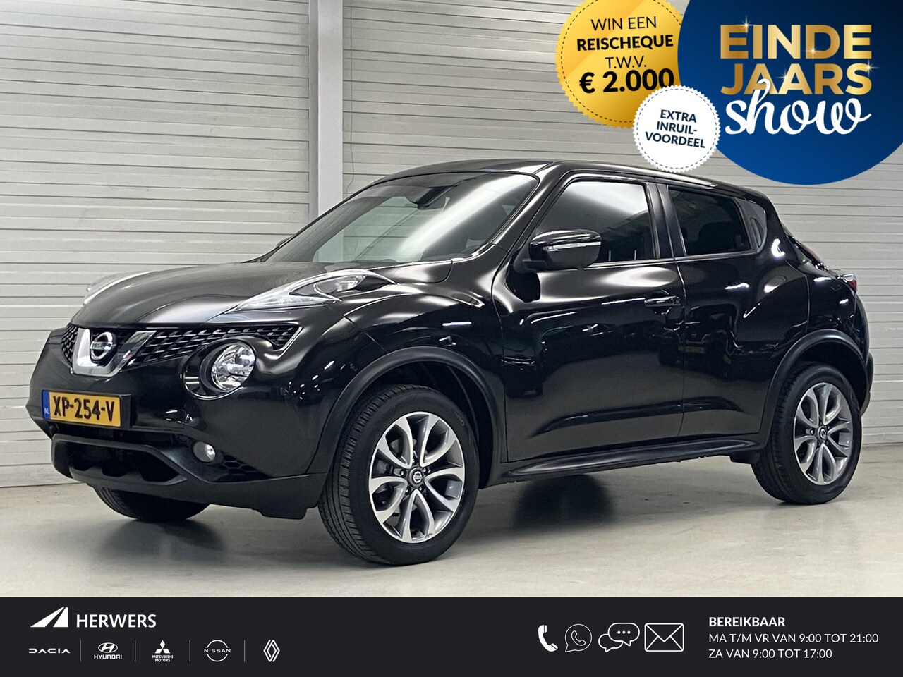 Nissan Juke - 1.6 Tekna / Dealer Onderhouden / Automaat / Elektrisch Schuif/Kanteldak / Lederen Bekledin - AutoWereld.nl