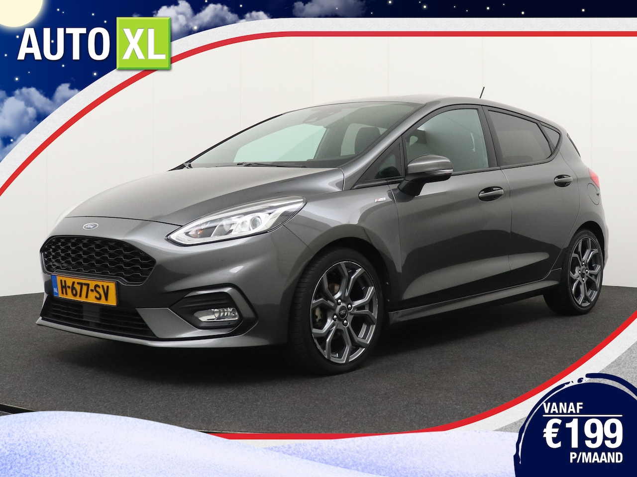 Ford Fiesta - 1.0 94 PK ST-Line Stuur+Stoelverw. Carplay Navi 17'LMV DAB - AutoWereld.nl