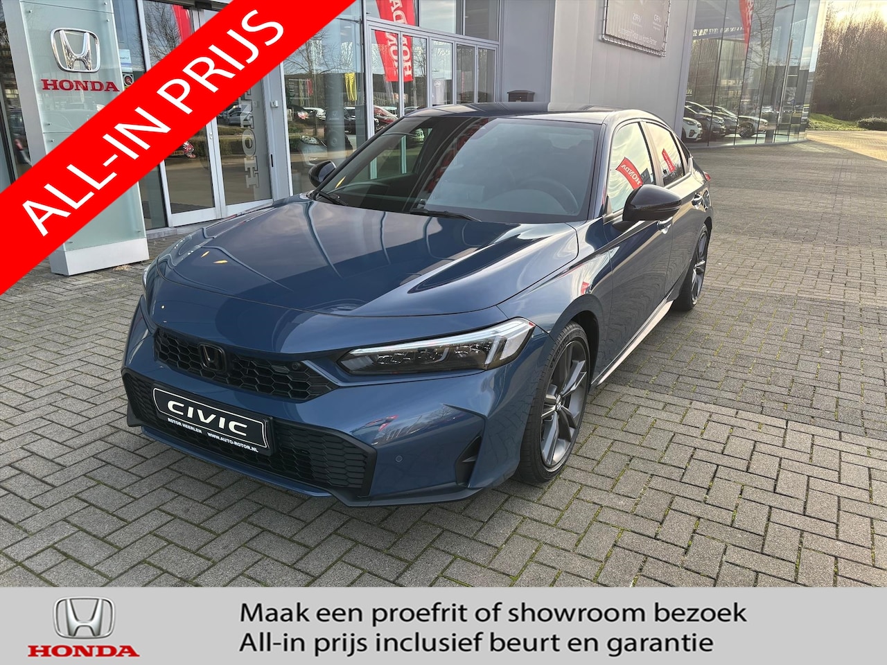 Honda Civic - 2.0 e:HEV Hybrid Sport | Black Emblem Pack - AutoWereld.nl