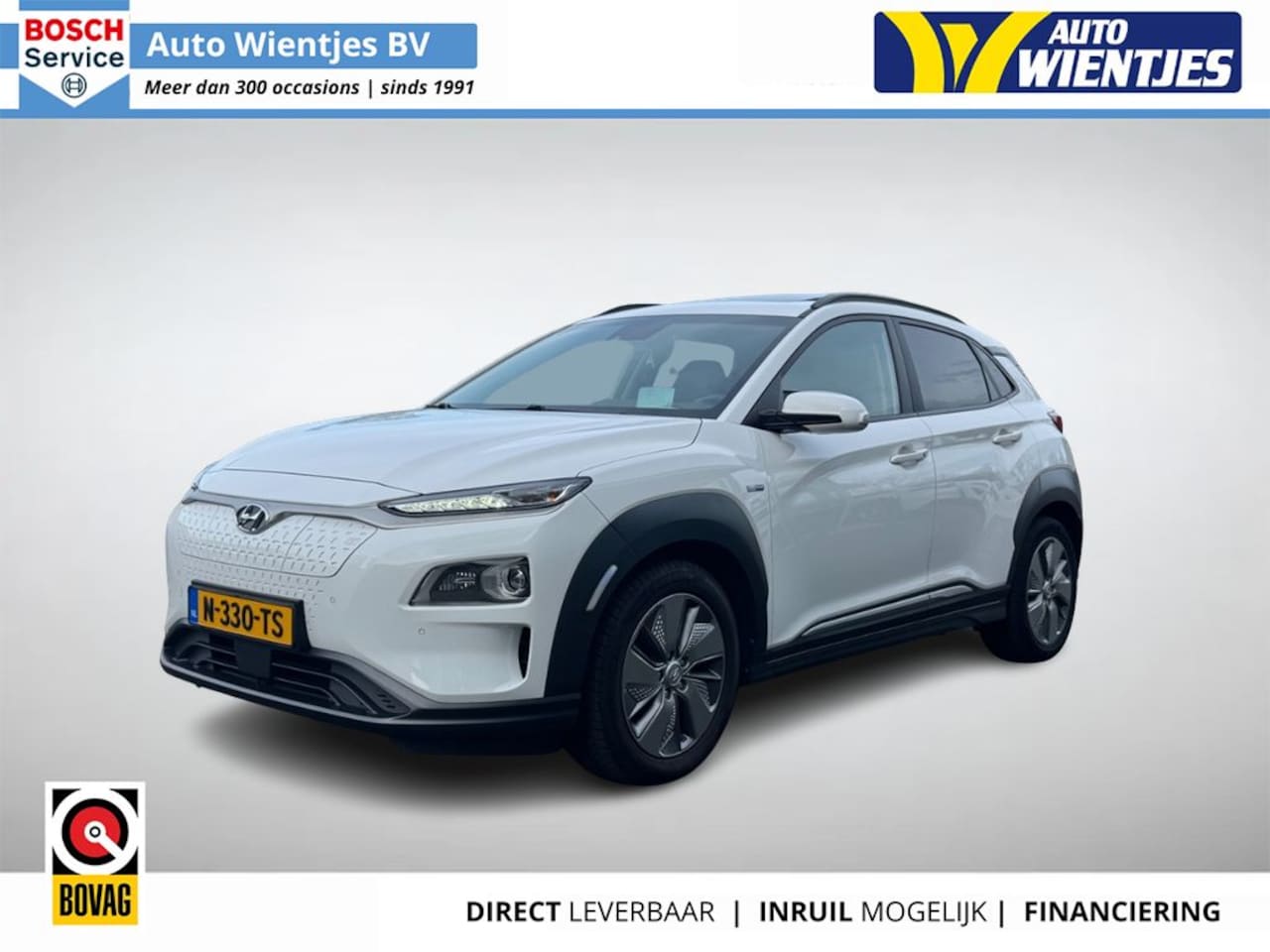 Hyundai Kona Electric - EV Fashion Sky 64kWh 3-Fase | SOH 100% | Navi | Camera | Half Leer | Schuifdak - AutoWereld.nl