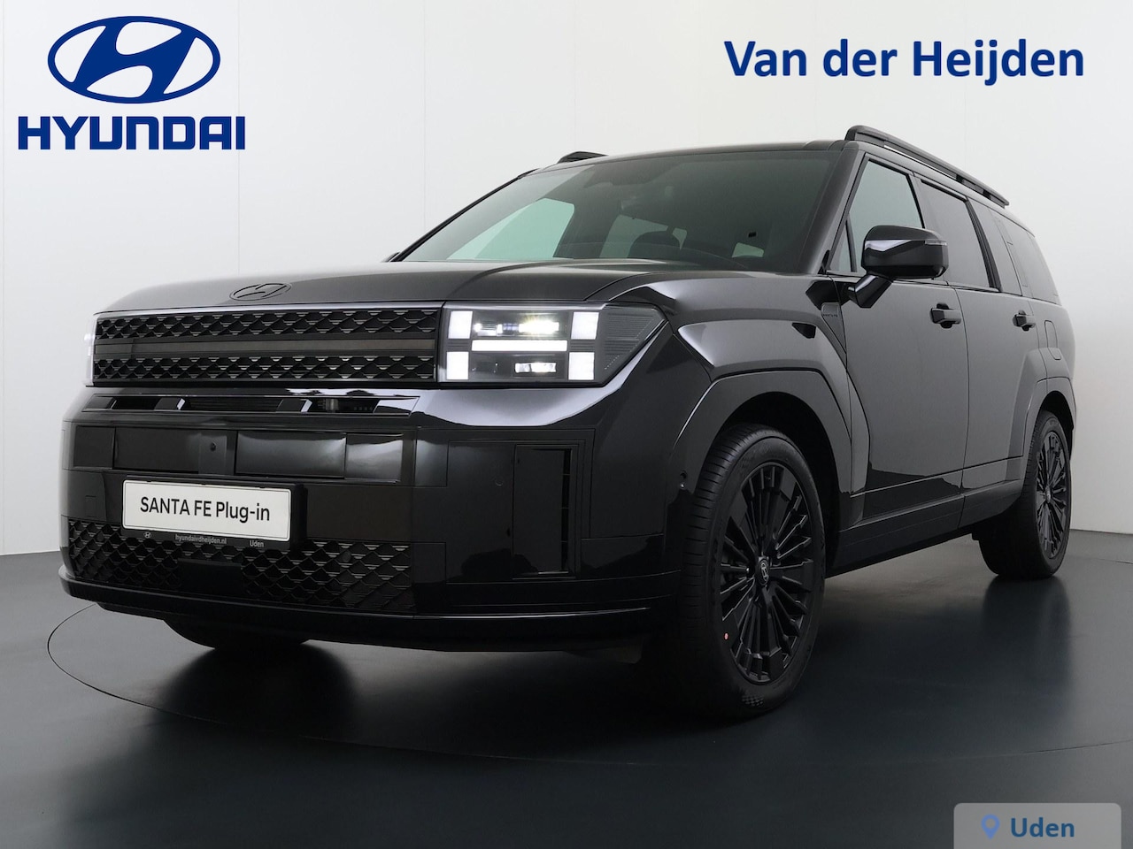 Hyundai Santa Fe - 1.6 T-GDI PHEV Black Line 4WD 7p. Full Options | Compleet Zwarte Uitvoering - AutoWereld.nl