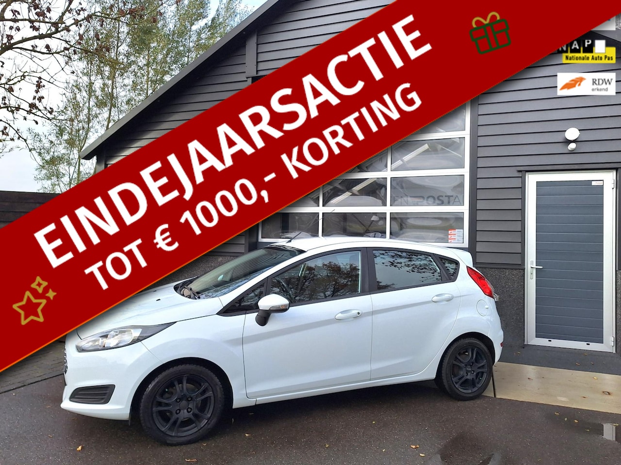 Ford Fiesta - 1.5 TDCi Style Lease 1e Eigenaar ! Navigatie, Airco, Cruise-control, LM-Velgen, Volledig o - AutoWereld.nl