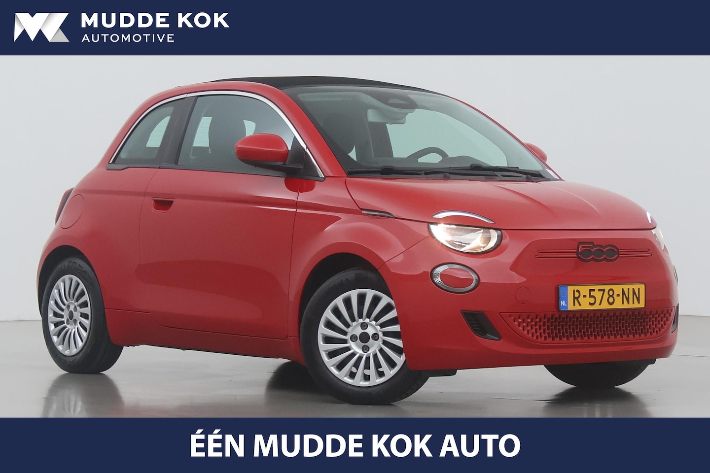 Fiat 500 C - RED 42 kWh | Stoelverwarming | Keyless | Android | Draadloze Telefoonlader - AutoWereld.nl
