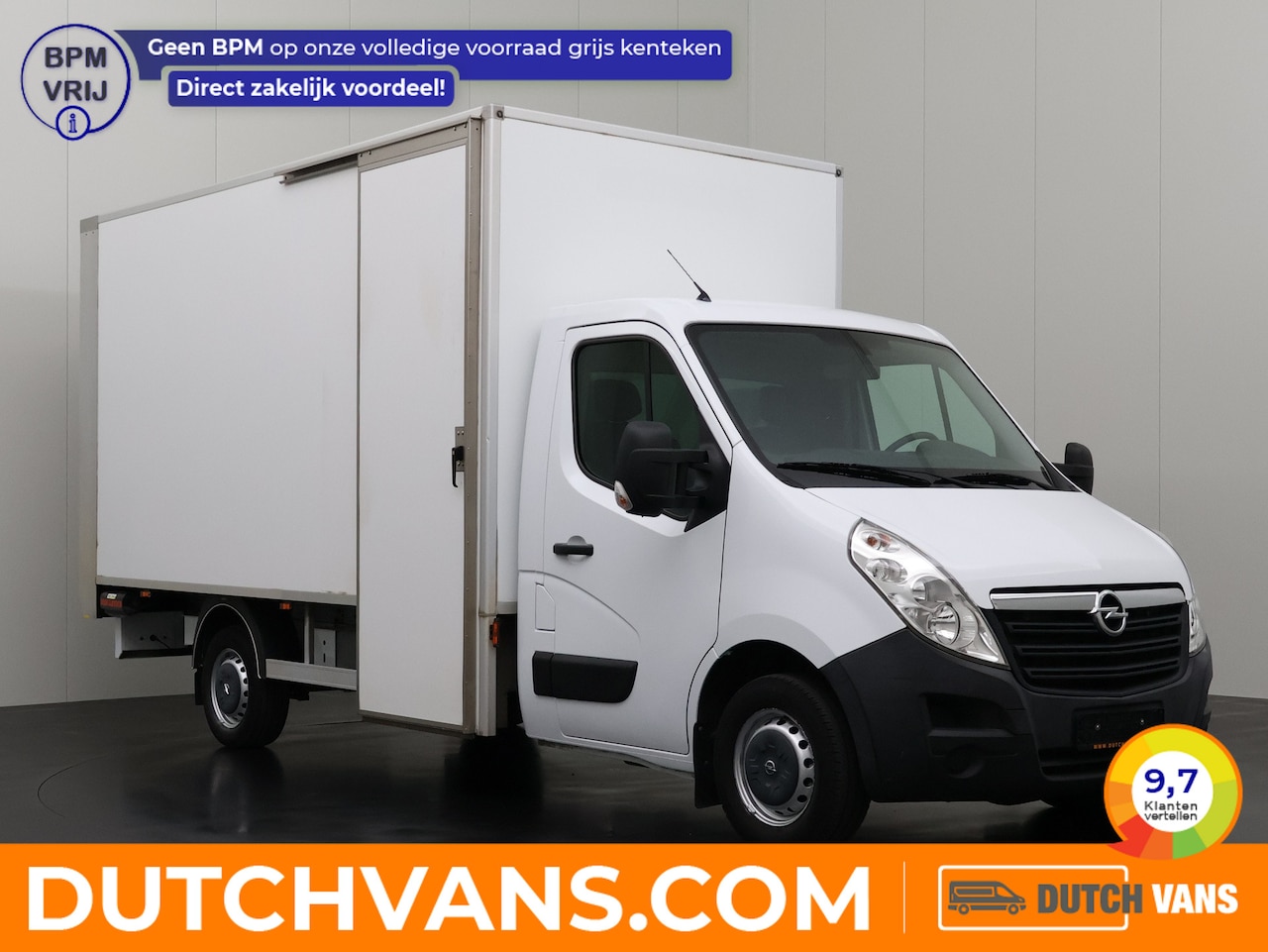 Opel Movano - 2.3CDTi 130PK Bakwagen+Laadklep | Navigatie | Airco | Zijdeur met verlaagde instap - AutoWereld.nl