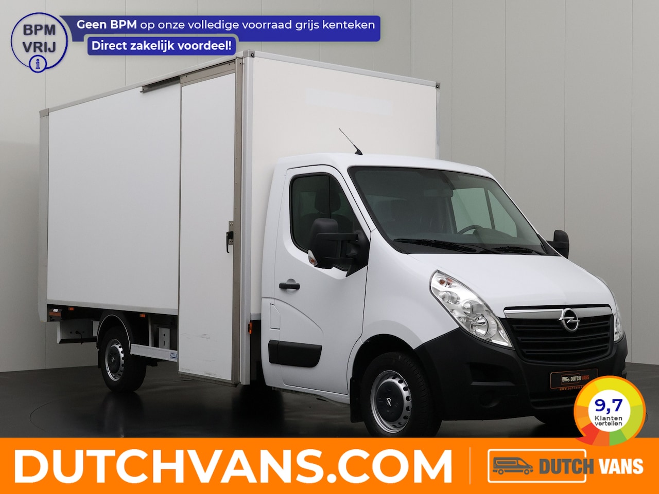 Opel Movano - 2.3CDTi 130PK Bakwagen+Laadklep | Airco | Zijdeur met verlaagde instap - AutoWereld.nl