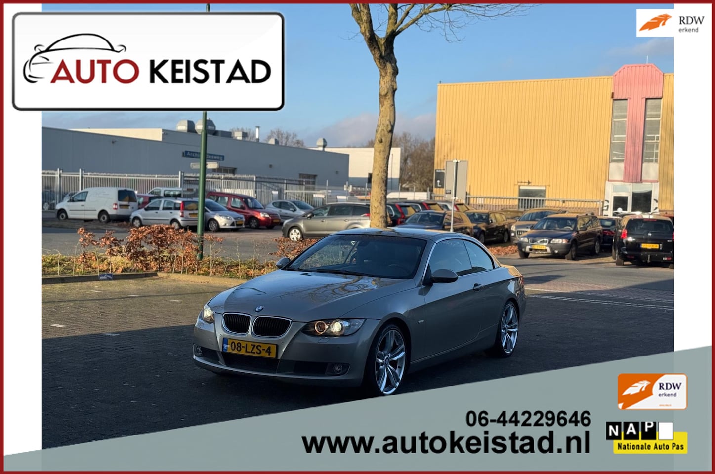 BMW 3-serie Cabrio - 320i AUTPOMAAT CABRIOLET LEDER/XENON/MEMORY! NIEUWE KETTING! - AutoWereld.nl