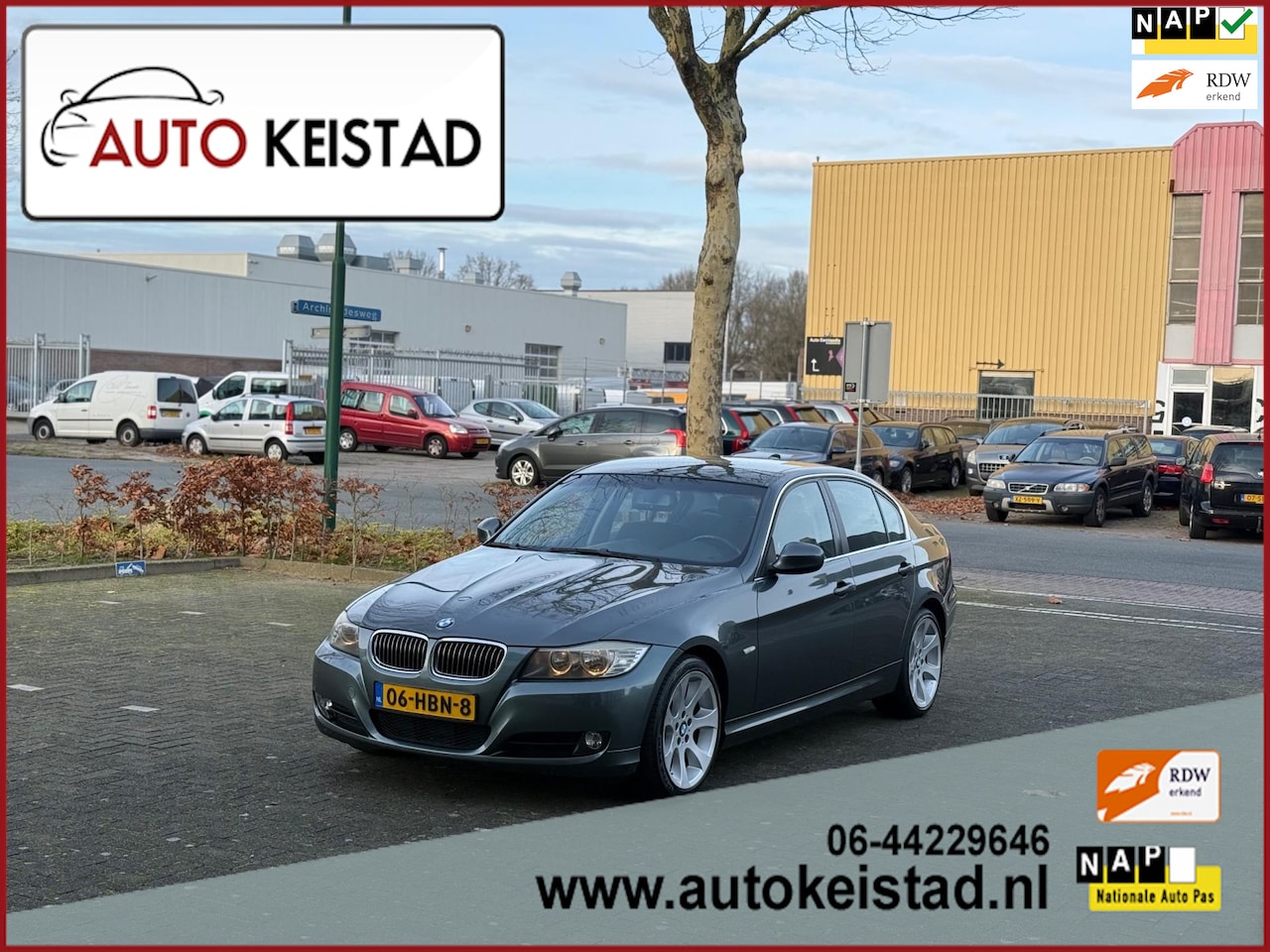 BMW 3-serie - 318i 6-BAK LCI LEDER/NAVIGATIE! NETTE STAAT! - AutoWereld.nl