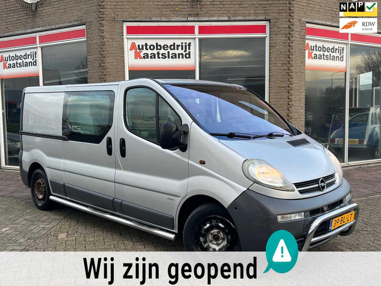 Opel Vivaro - 1.9 DTI L2H1 - Airco - Dubbele Cabine - - AutoWereld.nl