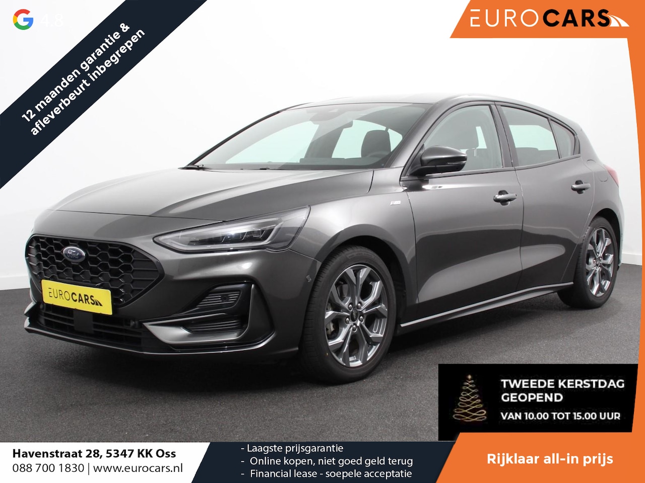 Ford Focus - 1.0 125 PK Hybrid ST Line Groot Scherm! Navigatie Climate Control Led Dab Camera Parkeer s - AutoWereld.nl