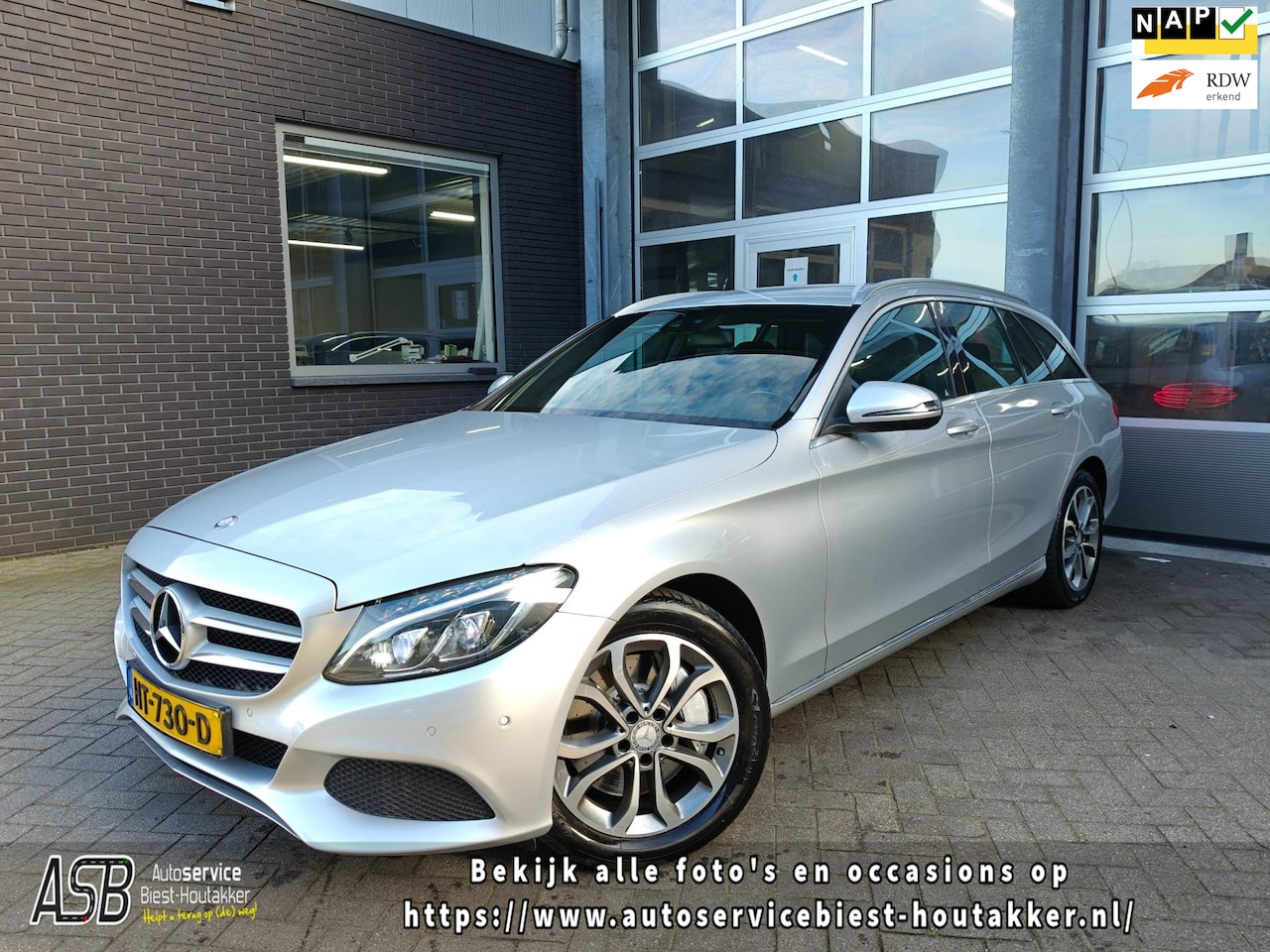 Mercedes-Benz C-klasse Estate - 350 e Lease Edition | Marge | Hybride| Cruise | Climate | Navigatie | Camera | Leder | Ala - AutoWereld.nl
