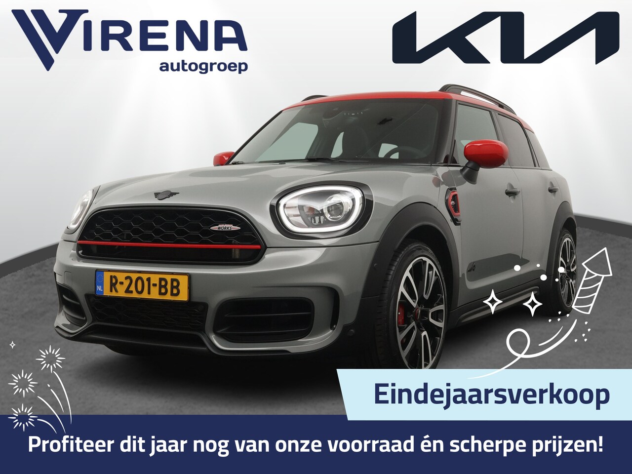 MINI Countryman - Mini 2.0 John Cooper Works ALL4 White Silver Edition Automaat - Airco - Apple Carplay/Andr - AutoWereld.nl