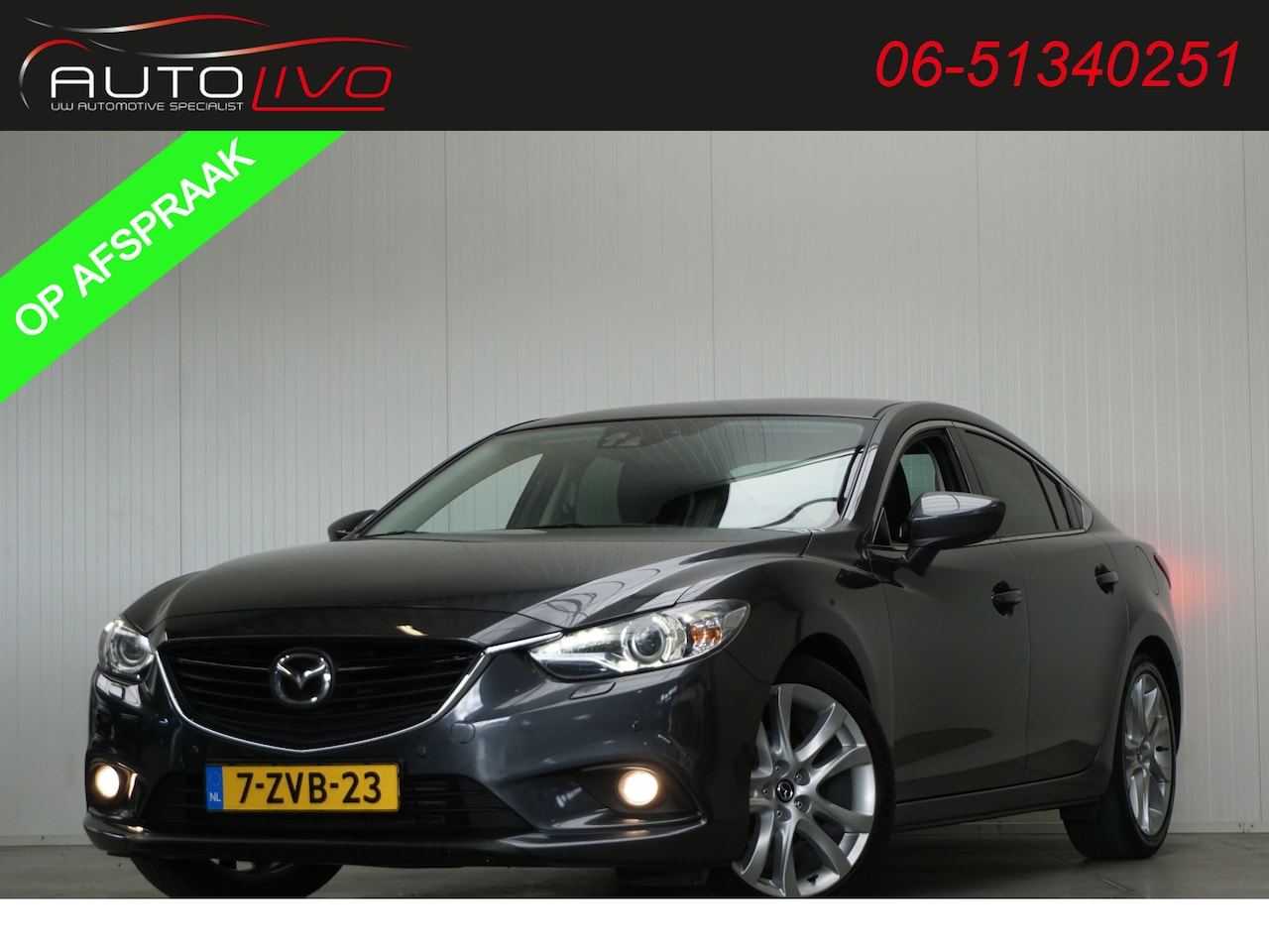 Mazda 6 - 2.2D GT-M NL AUTO! 150 PK! LEER BOSE XENON NAVI CLIMA CAMERA PDC etc. - AutoWereld.nl