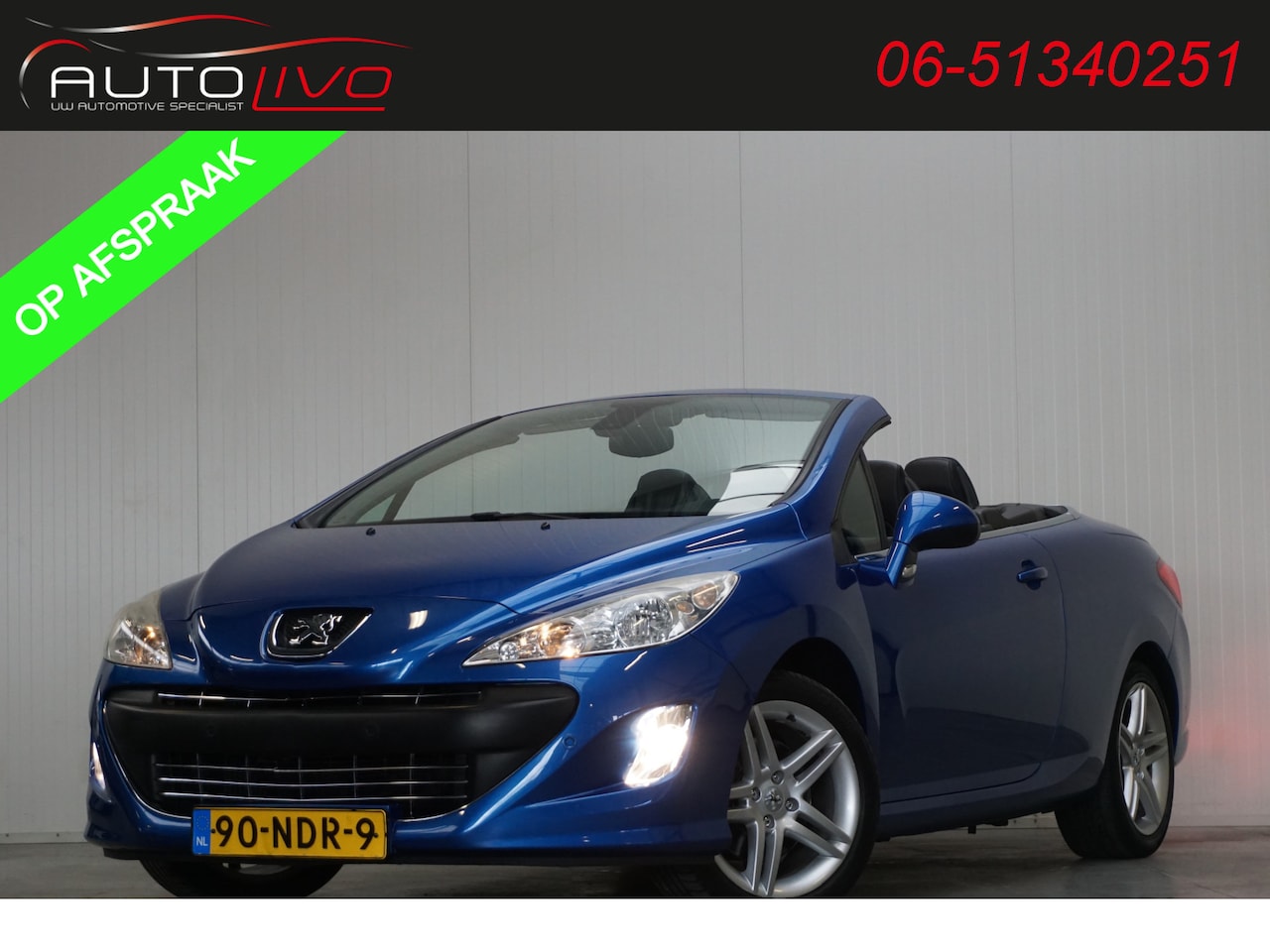 Peugeot 308 CC - 1.6 THP Premiere NL AUTO!! LEER NAVI CLIMA PDC CRUISE etc. - AutoWereld.nl