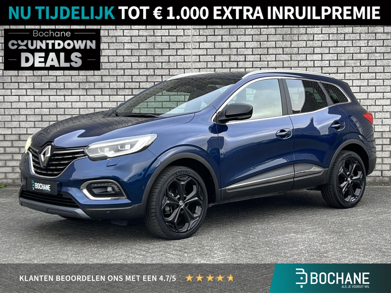 Renault Kadjar - 1.3 TCe Black Edition | El. wegklapbare trekhaak | Stoelverwarming | Apple CarPlay / Andro - AutoWereld.nl