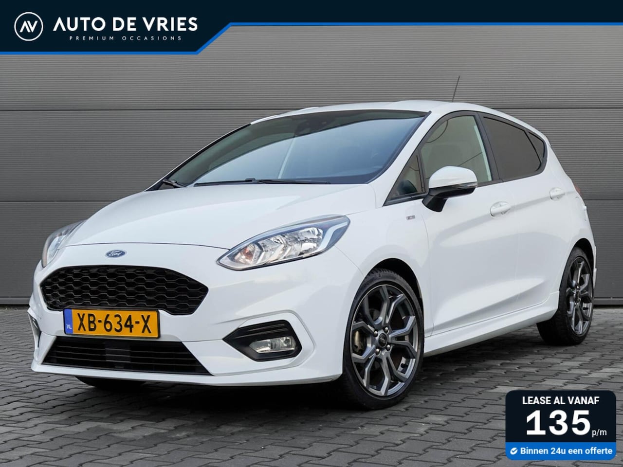 Ford Fiesta - 1.0 EcoBoost 100pk ST-Line 5drs. | Carplay | Privacy glass | Sportstoelen - AutoWereld.nl