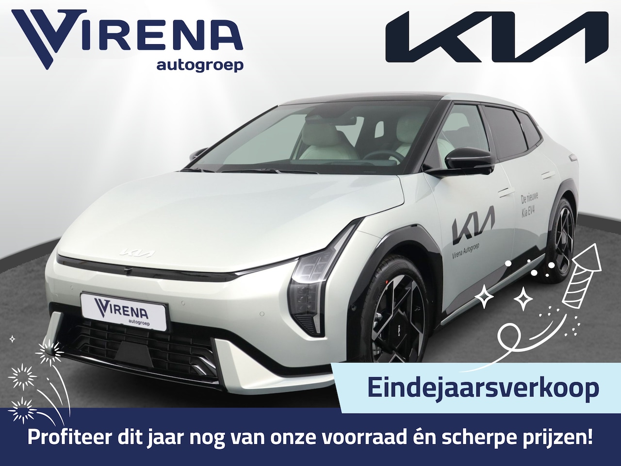 Kia EV4 Fastback - GT-PlusLine 81.4 kWh DEMO Stoelverwarming/ventilatie - Glazen Schuif-/kanteldak - Elektris - AutoWereld.nl