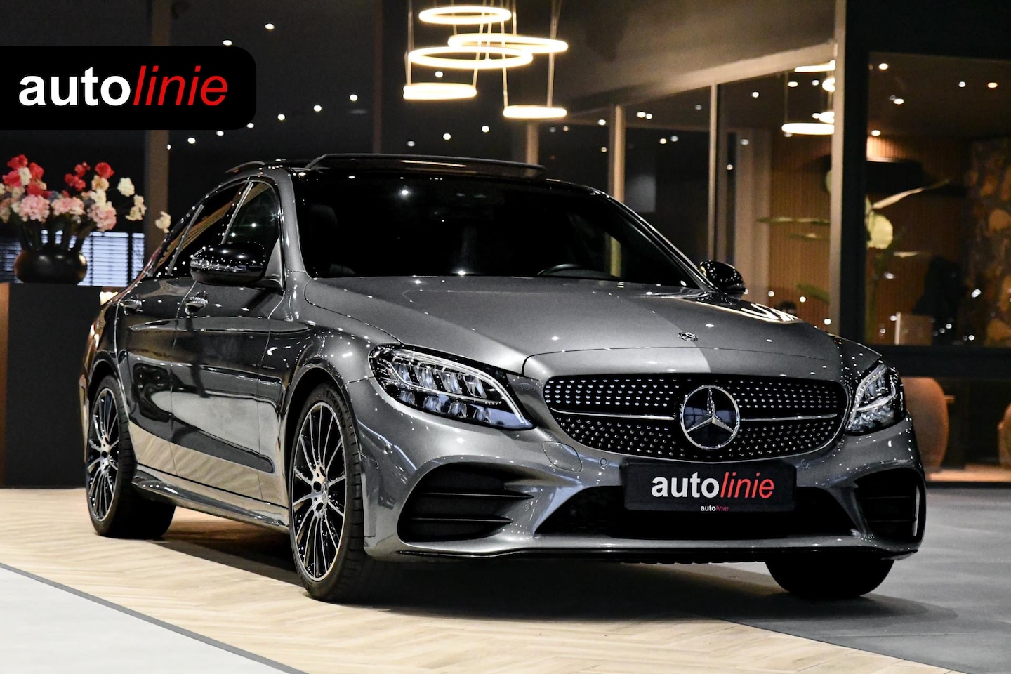 Mercedes-Benz C-klasse - 200 AMG Night ed. Pano, ACC, Keyless, Leder, Camera, Sfeer, Dodeh, CarPlay! - AutoWereld.nl