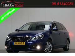 Peugeot 308 SW - 1.2 PureTech Blue Lease Premium AUTOMAAT 130 PK PANO CLIMA H. LEER CAMERA TREKHAAK etc