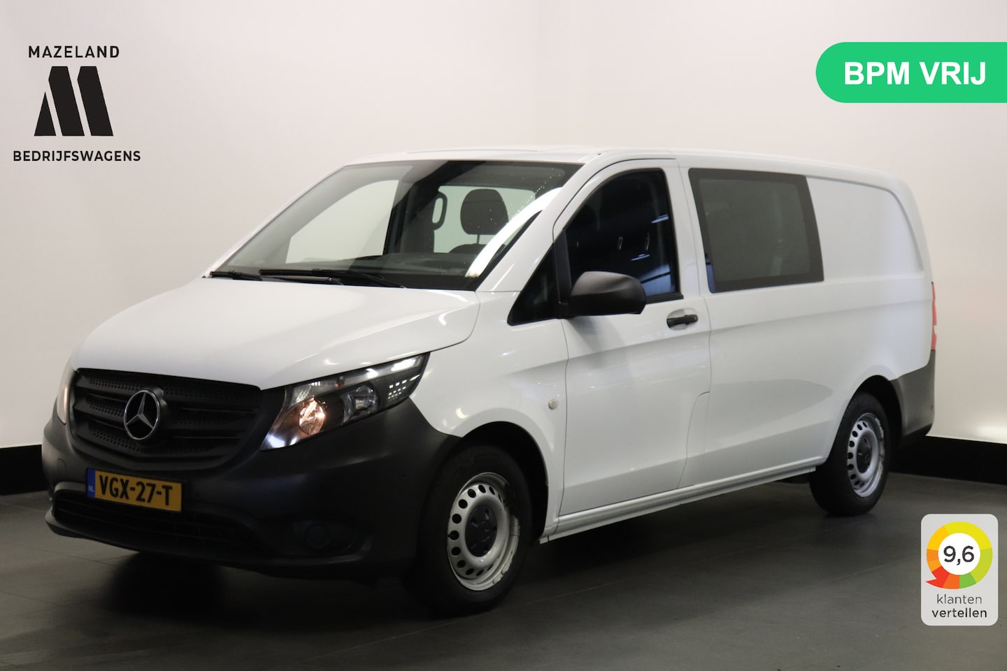 Mercedes-Benz Vito - 110 CDI Lang Dubbel cabine EURO 6 - A/C climate - Cruise - Camera - €14.900,- Excl. - AutoWereld.nl
