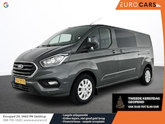 Ford Transit Custom - 300 2.0 TDCI L2H1 Limited Dubbele Cabine Navi| Airco| 2 Schuifdeuren | Trekhaak| PDC| Carp