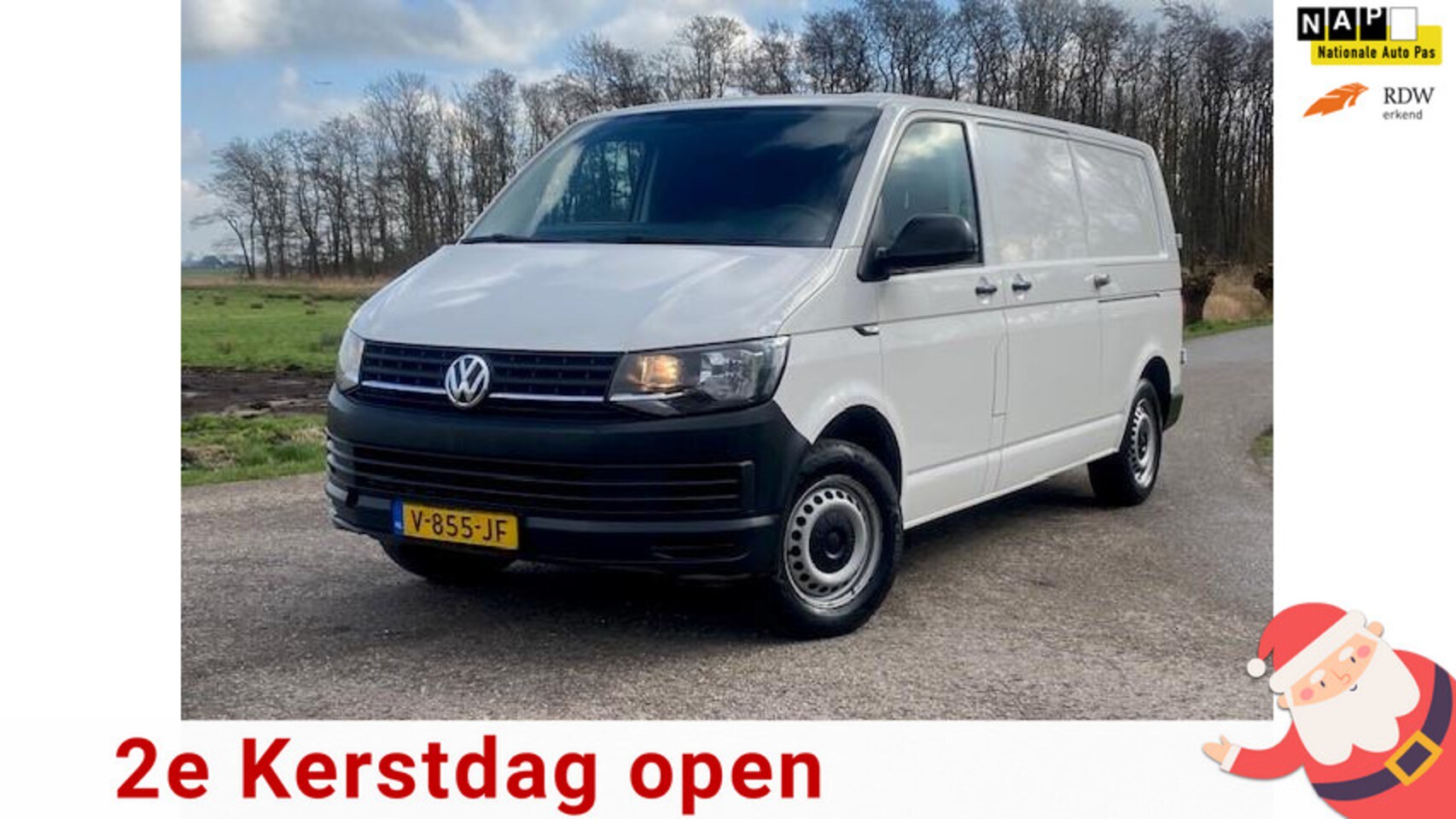 Volkswagen Transporter - 2.0 TDI L2H1 DC Comfortline 2XSCHUIF-DEUR NAVI AIRCO EXBTW GOED ONDERHOUDEN - AutoWereld.nl