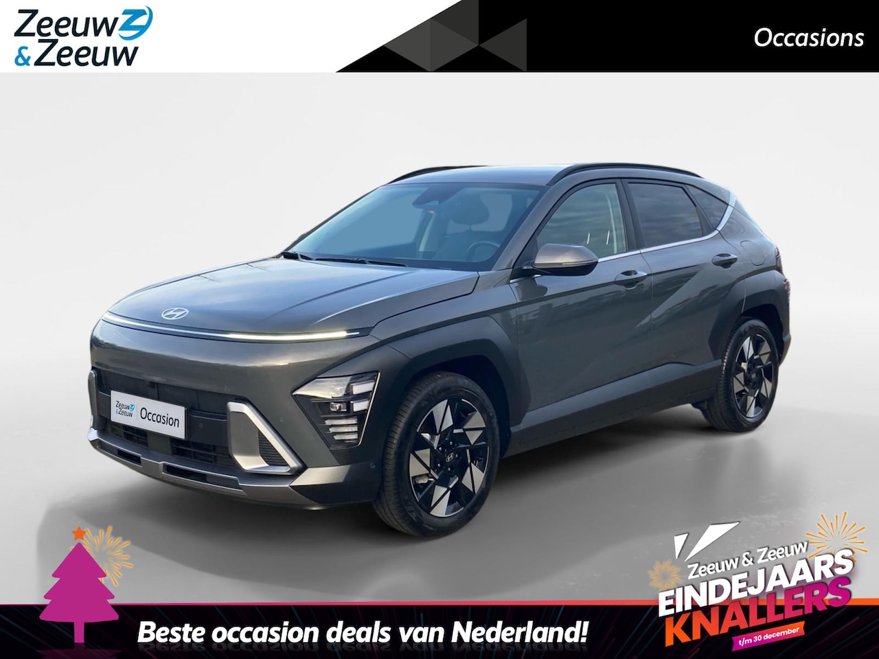 Hyundai Kona - 1.6 GDI HEV Premium | Perfecte staat! | 360 camera | Stoelverwarming + koeling | Leder - AutoWereld.nl