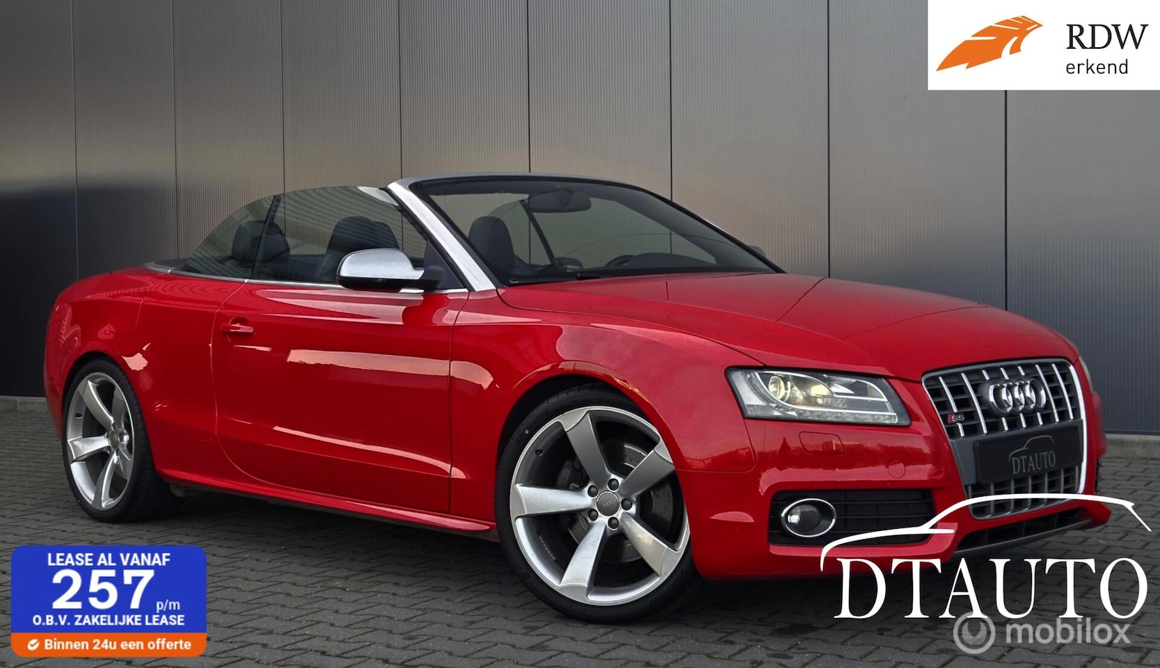 Audi S5 - 3.0TFSI quattro ProLine S-LINE Cabrio Auto Navi PDC - AutoWereld.nl