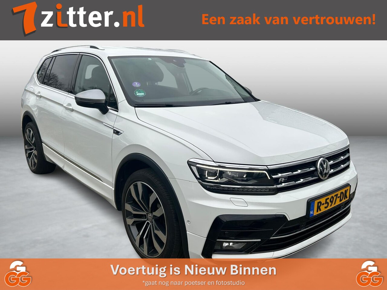 Volkswagen Tiguan Allspace - 2.0 TSI 220PK, 4Motion, R-line, 7-Persoons, Trekhaak, Virtual Cockpit, Massage, - AutoWereld.nl
