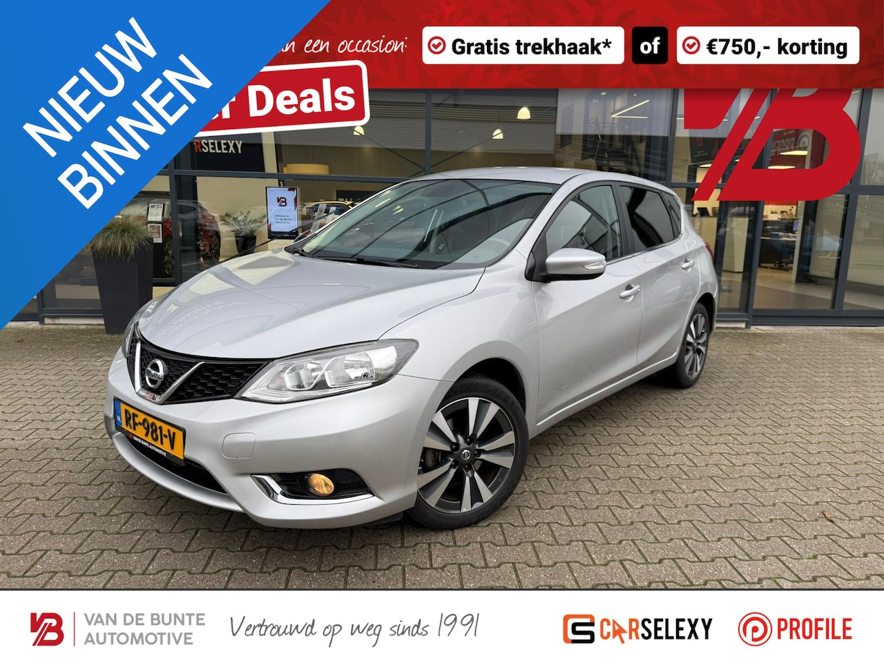 Nissan Pulsar - 1.2 DIG-T N-Connecta *Trekhaak & Navigatie* - AutoWereld.nl